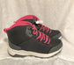 Gray and Hot Pink Boots- Size 4