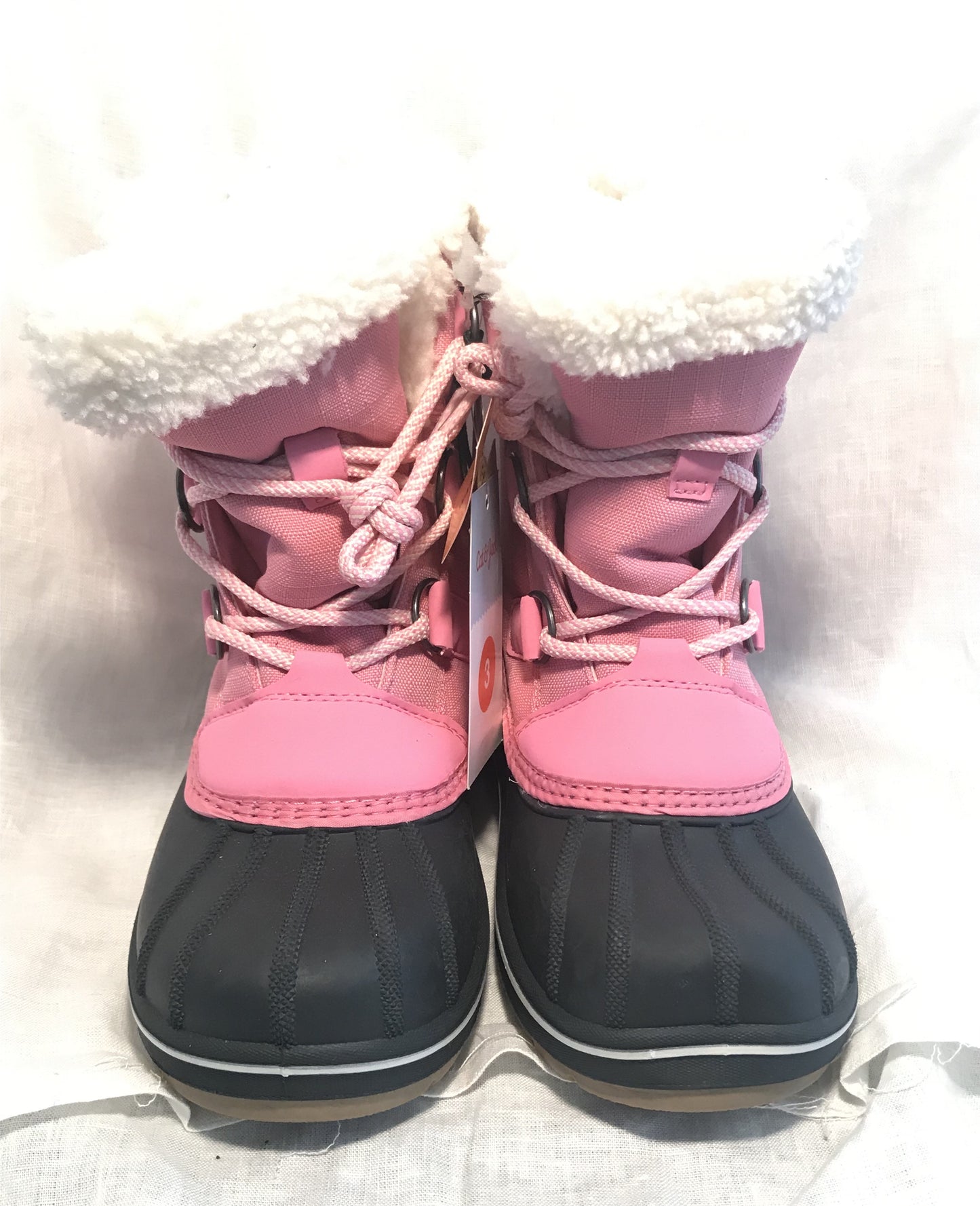 Pink & Black Boots- Sizes 3