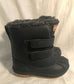 Boy's Black & Gray Fur Boots- Sizes 11