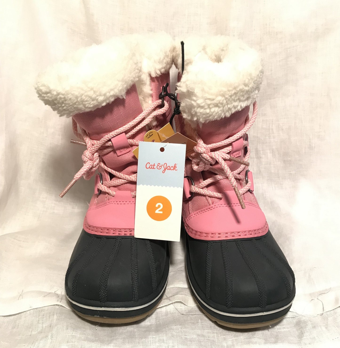 Pink & Black Boots- Sizes 2