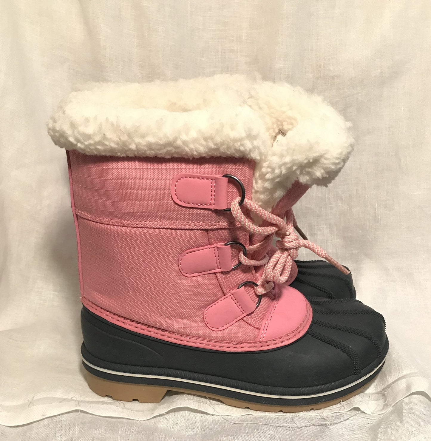 Pink & Black Boots- Sizes 2