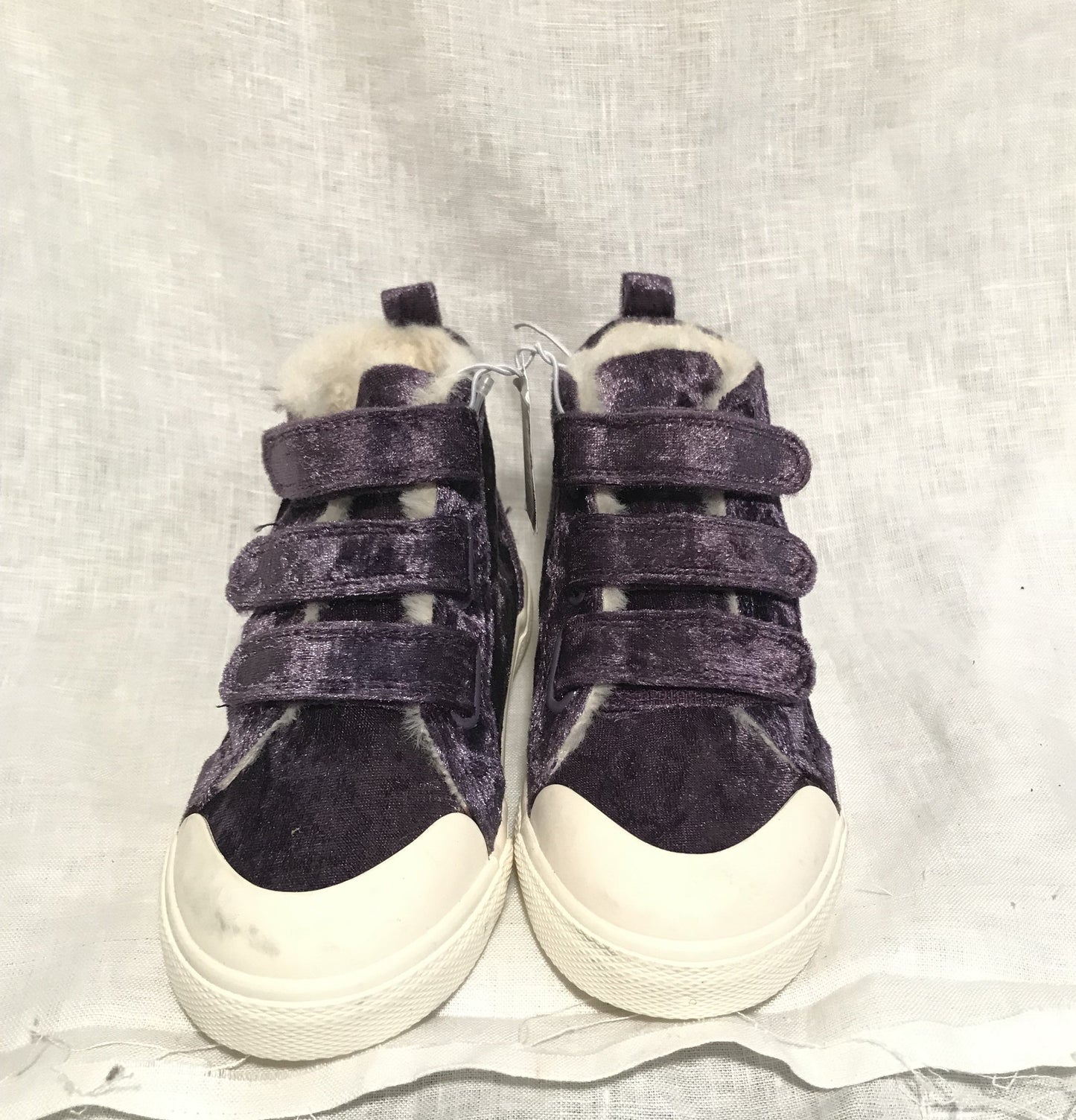Purple Velvet Boots- Sizes 5