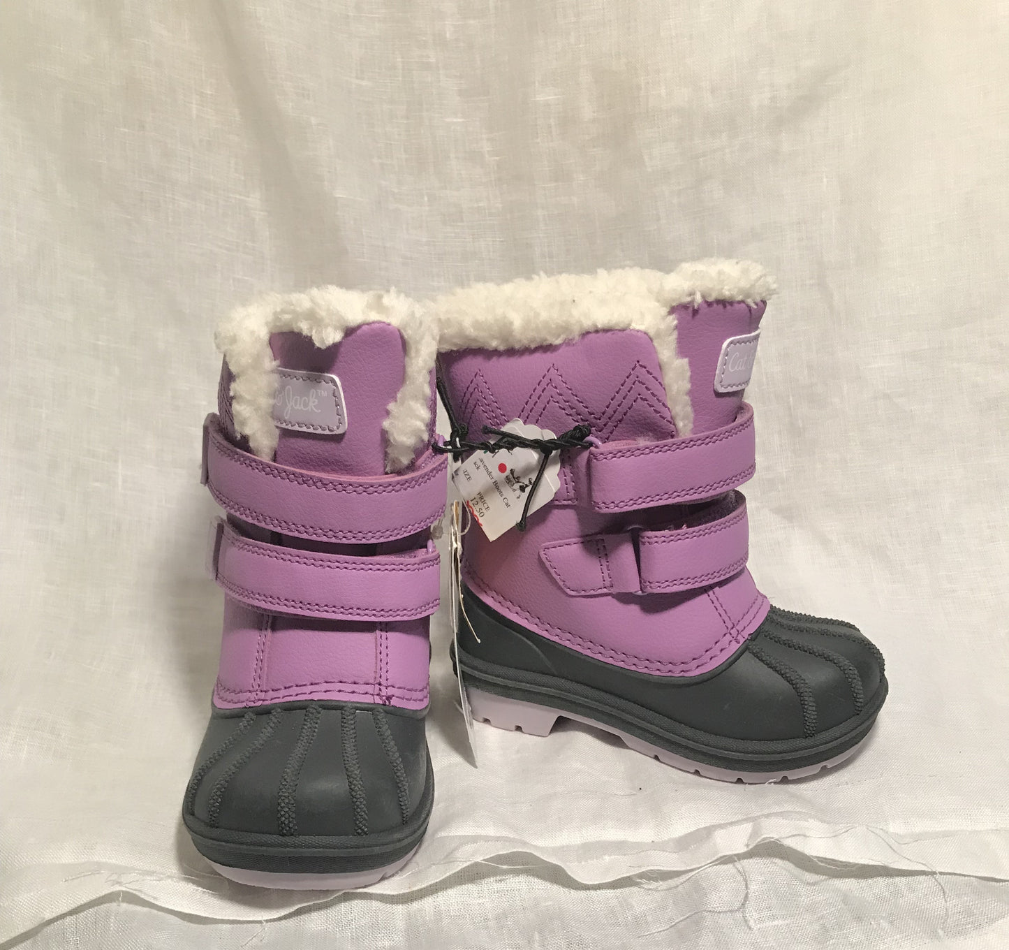 Purple & Black Boots- Size 6