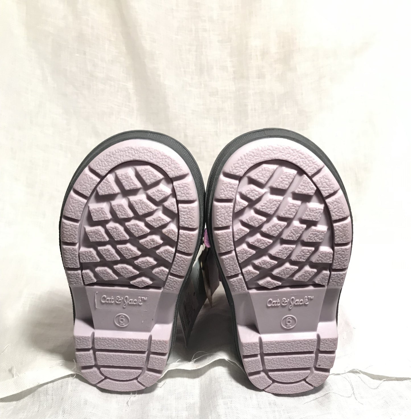 Purple & Black Boots- Size 6