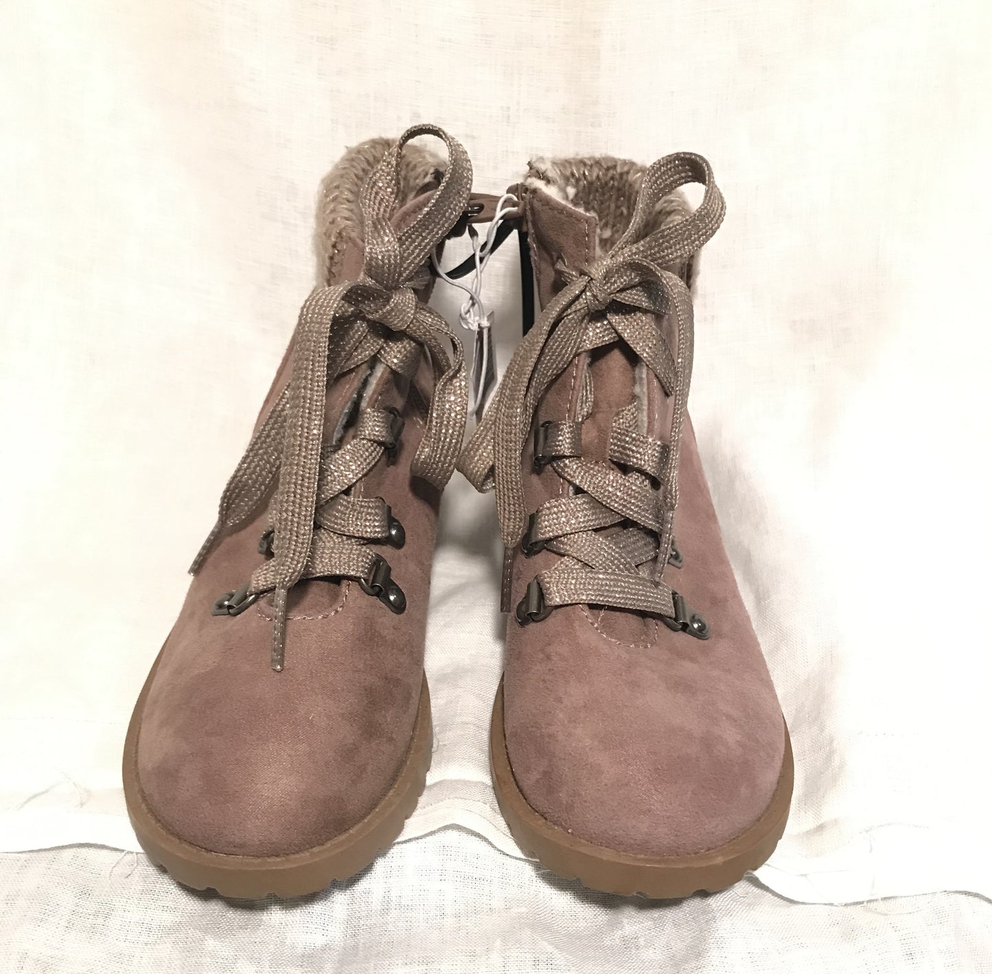 Tan Suede Boots- Size 2