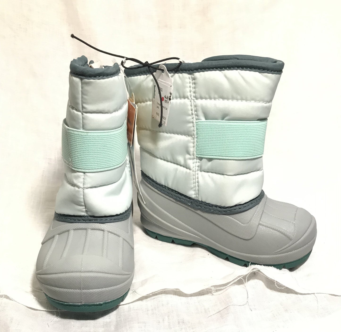Teal & Gray Boots- Sizes 7